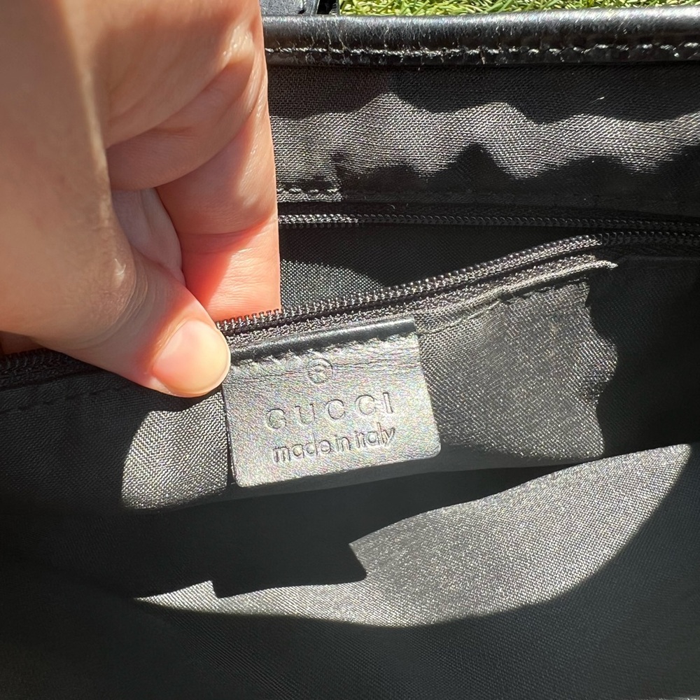 Gucci Jackie black shoulder bag with GG monogram print - Picture 12 of 13